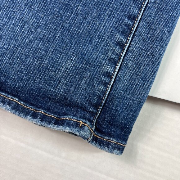 American Eagle Jeans Women 29x31* Low Rise Kick Boot Cut Blue Faded Denim Tag 6L - Picture 2 of 16